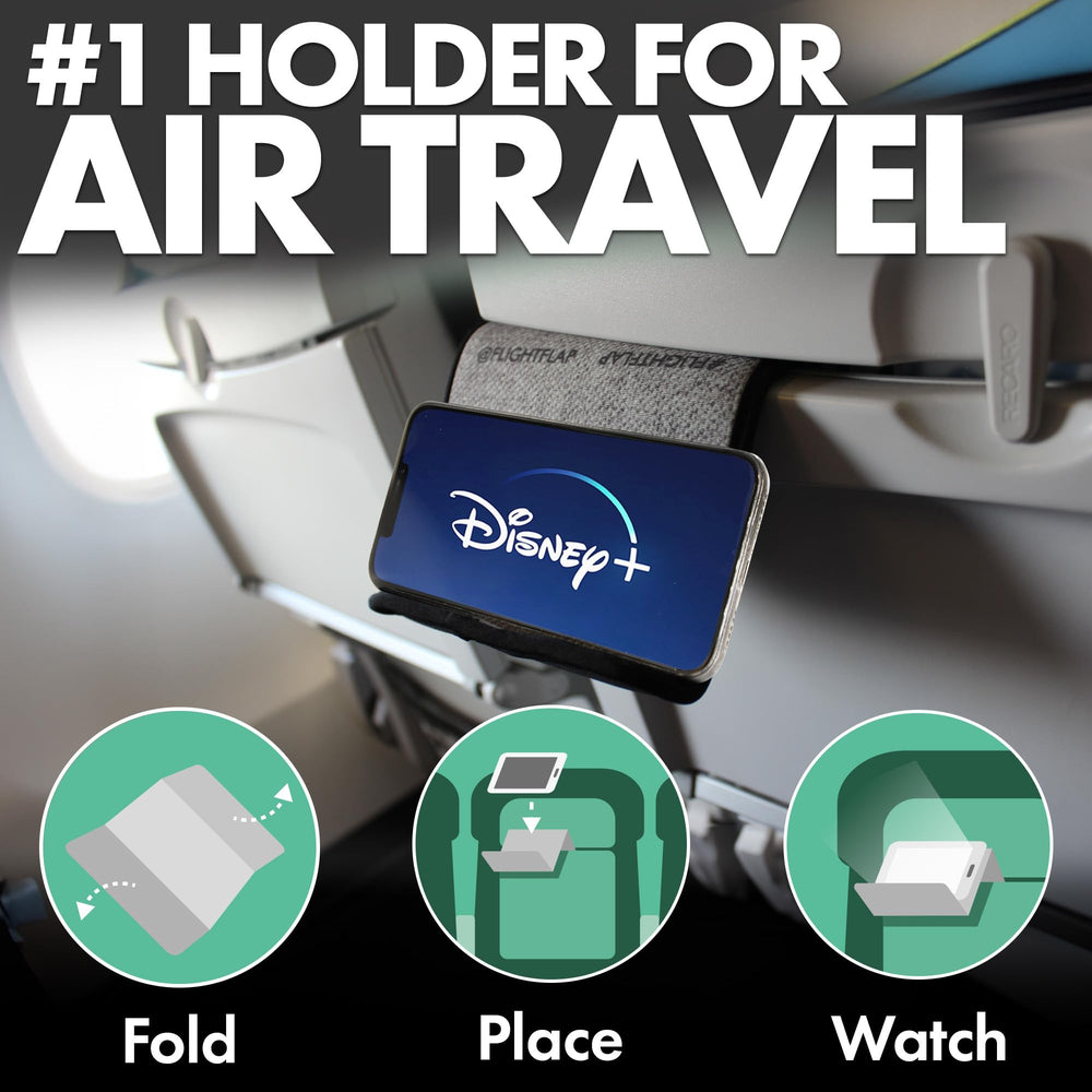 The FLIGHT FLAP Pro - Phone & Tablet Holder for Frequent Flyers