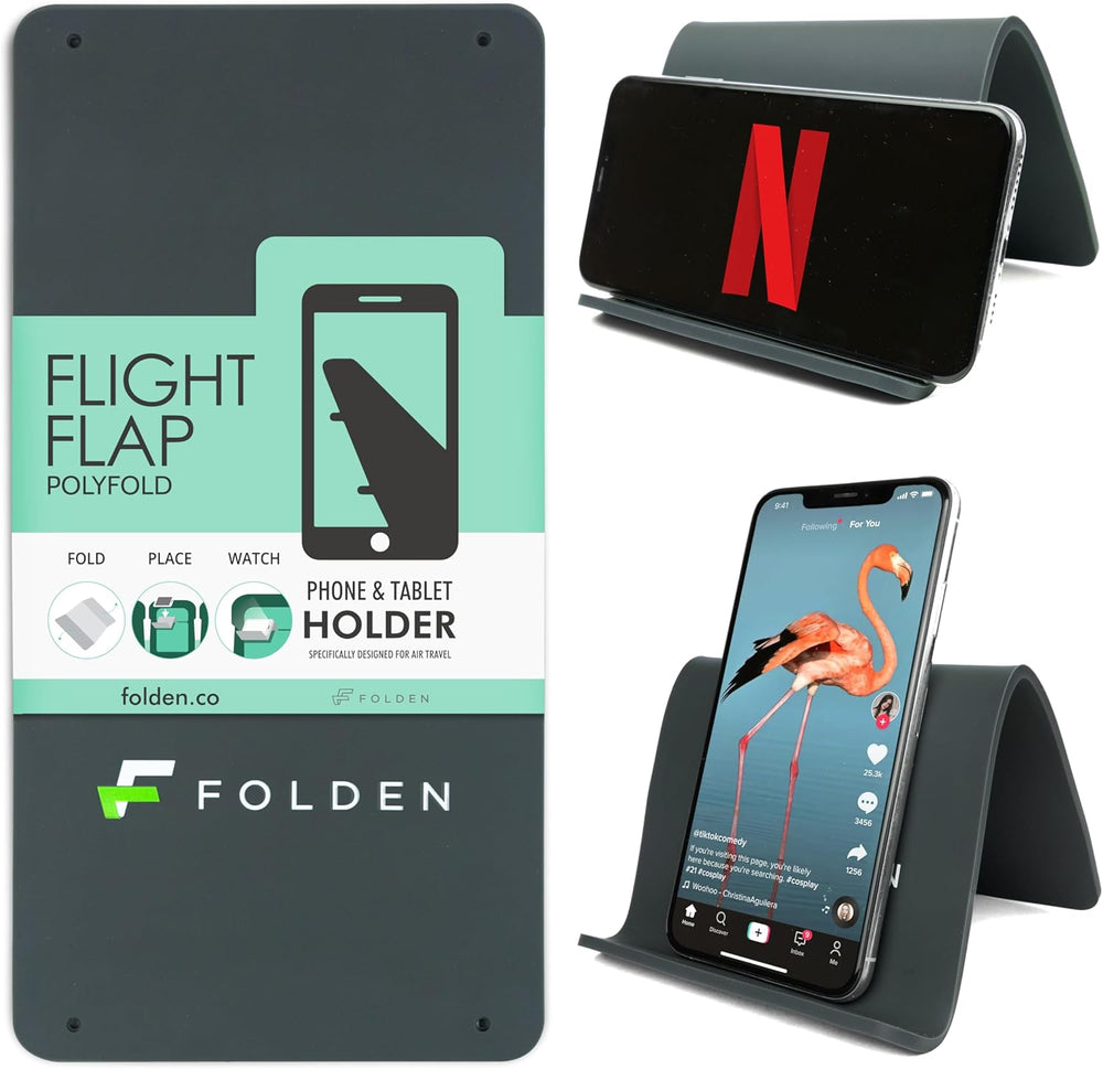 The FLIGHT FLAP (Silicone) - Phone & Tablet Holder for Frequent Flyers