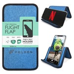 *NEW* The FLIGHT FLAP (Blue Denim) - Phone & Tablet Holder for Frequent Flyers