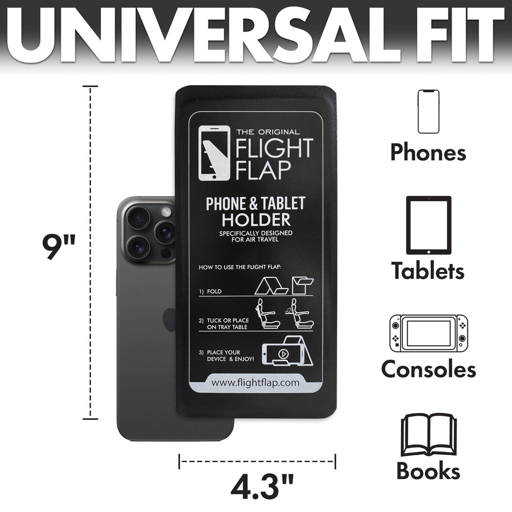 The Original FLIGHT FLAP - Bestselling Phone & Tablet Holder (Now in Black!)