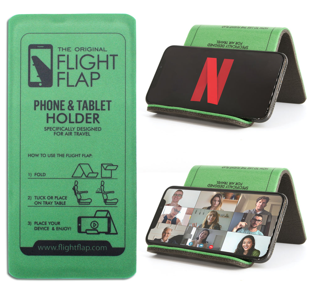 The Phone & Tablet Holder Specifically Designed for Air Travel – FLIGHT FLAP